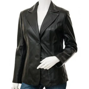 black-real-leather-blazer
