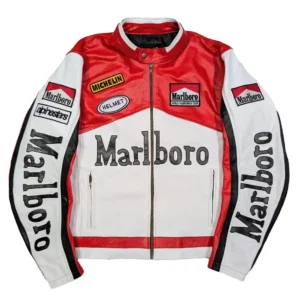 Marlboro Racing Red And White Jacket