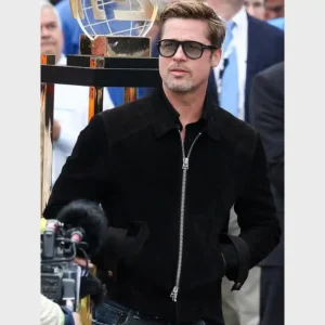 F1-brad-pitt-black-jacket