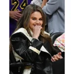 american-singer-&-actress-black-and-white-leather-coat american-singer-&-actress-black-and-white-leather-coat