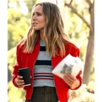 kristen-bell-red-crop-jacket
