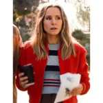 nobody-wants-this-kristen-bell-red-crop-jacket