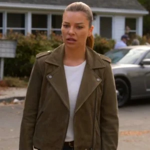 Chloe Decker Brown Suede Leather Jacket