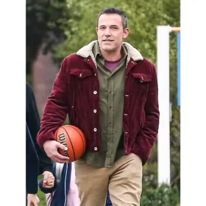 ben-affleck-burgundy-sherpa-jacket