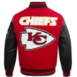 Kansas City Chiefs Retro Classic Rib Varsity Jacket Kansas City Chiefs Retro Classic Rib Varsity Jacket