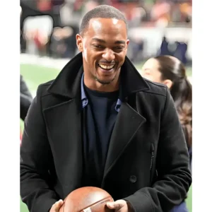 Anthony Mackie 2025 National Championship Black Coat
