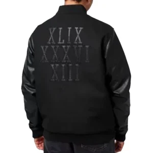 Retro Invincibles Arsenal Black Varsity Jacket