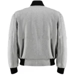 Thomas F Wilson Back To The Future Grey Bomber Jacket