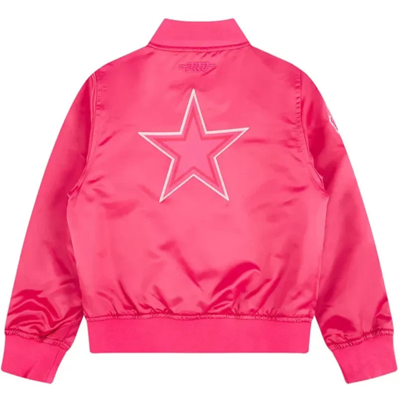 Dallas Cowboys Triple Pink Satin Jacket