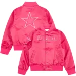 Dallas Cowboys Triple Pink Satin Jacket
