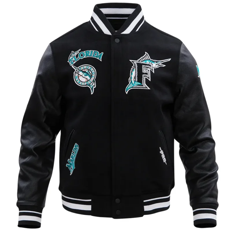 Florida Marlins Retro Classic Rib Varsity Jacket