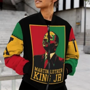 Martin Luther King Retro History Bomber Jacket