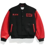 Raw Is War Retro Varsity Jacket