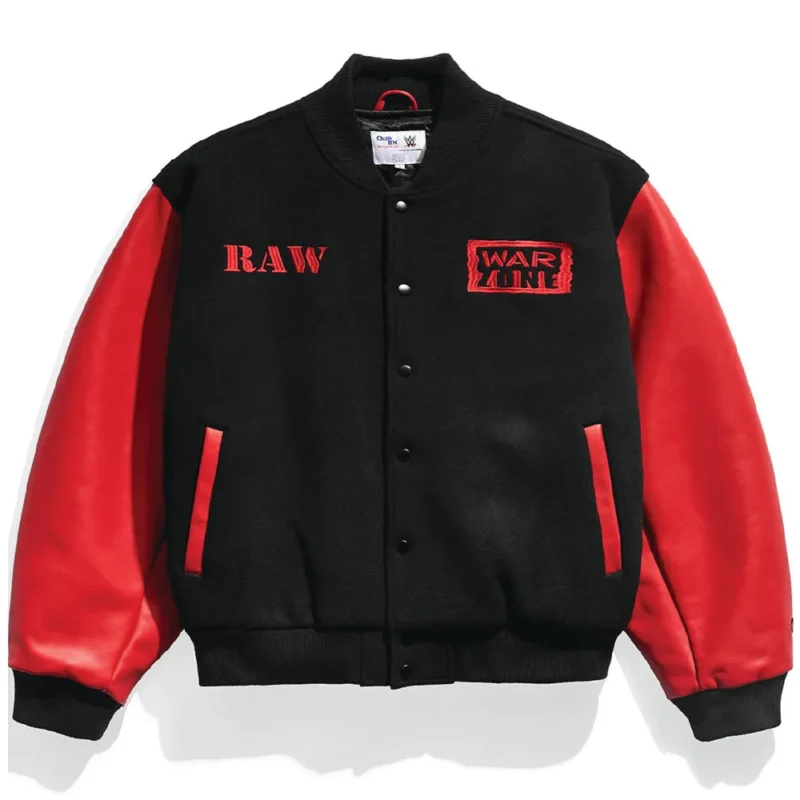 Raw Is War Retro Varsity Jacket