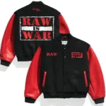 Raw Is War Retro Varsity Jacket