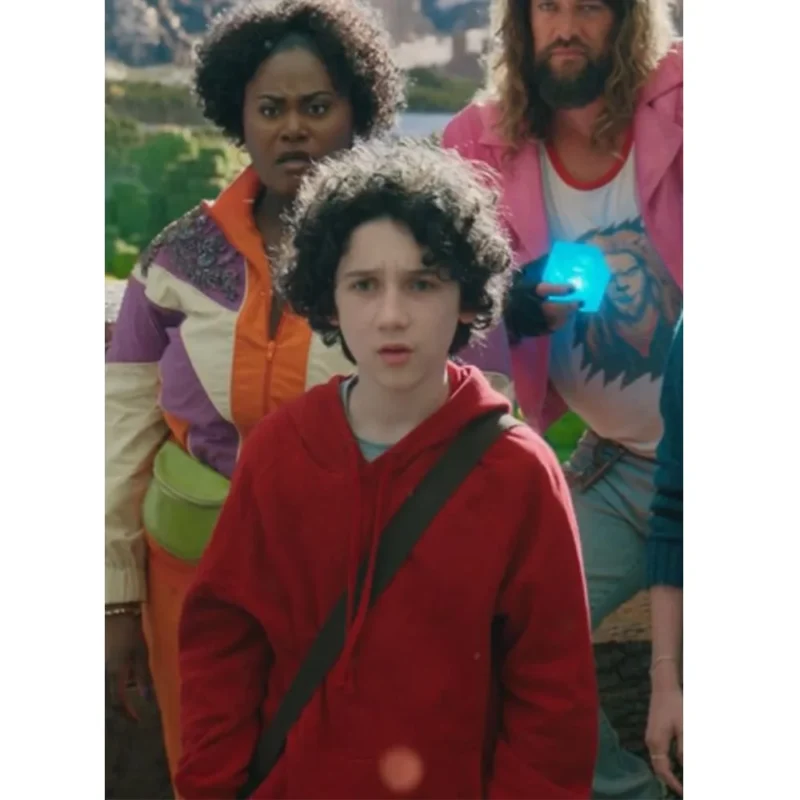 A Minecraft Sebastian Eugene Hansen Red Hoodie