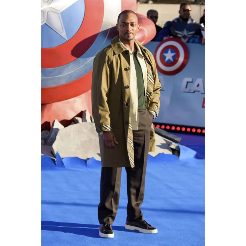 Anthony Mackie Captain America Brave New World Photocall Coat