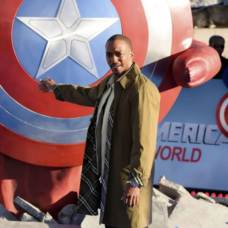 Anthony Mackie Captain America Brave New World Photocall Coat