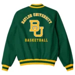 Baylor University NCAA Basketball Madison Bartley Bomber Jacket Baylor University NCAA Basketball Madison Bartley Bomber Jacket
