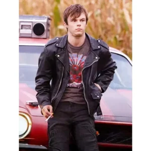 Nicholas Hamilton Black Leather Jacket