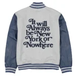 New York or Nowhere Gray Satin Full-Zip Jacket New York or Nowhere Gray Satin Full-Zip Jacket