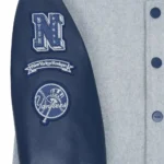 New York or Nowhere Gray Satin Full-Zip Jacket New York or Nowhere Gray Satin Full-Zip Jacket