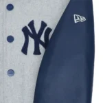 New York or Nowhere Gray Satin Full-Zip Jacket New York or Nowhere Gray Satin Full-Zip Jacket