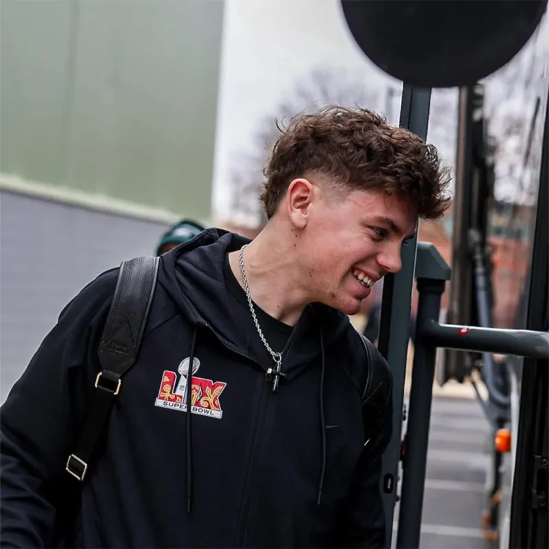 Super Bowl Philadelphia Eagles LIX Black Hoodie