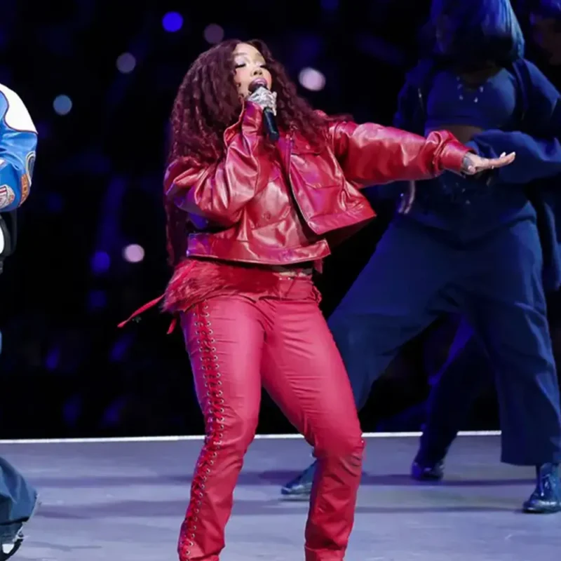 Super Bowl LIX Halftime Show SZA Leather Jacket