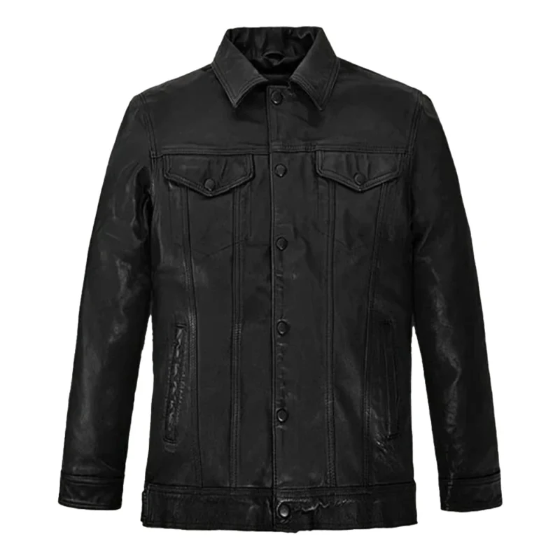 Tom Holland Black Leather Jacket