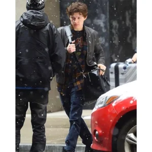 ACE Comic Con Tom Holland Bomber Leather Jacket