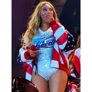 Beyonce Michael Hoban American Flag Jacket