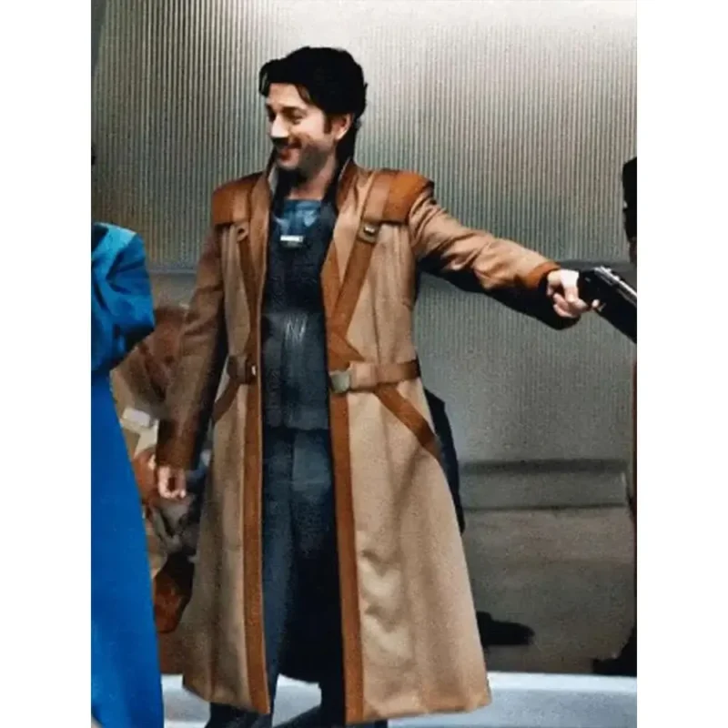 Diego Luna Star Wars Andor 2025 Cassian Andor Brown Coat