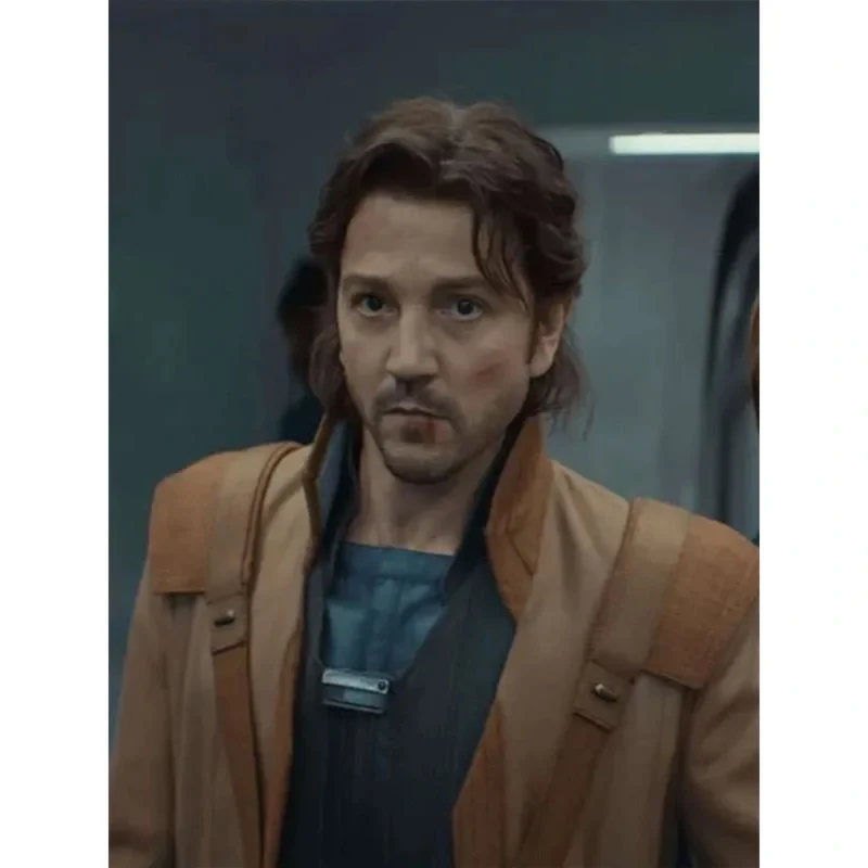 Diego Luna Star Wars Andor 2025 Cassian Andor Brown Coat