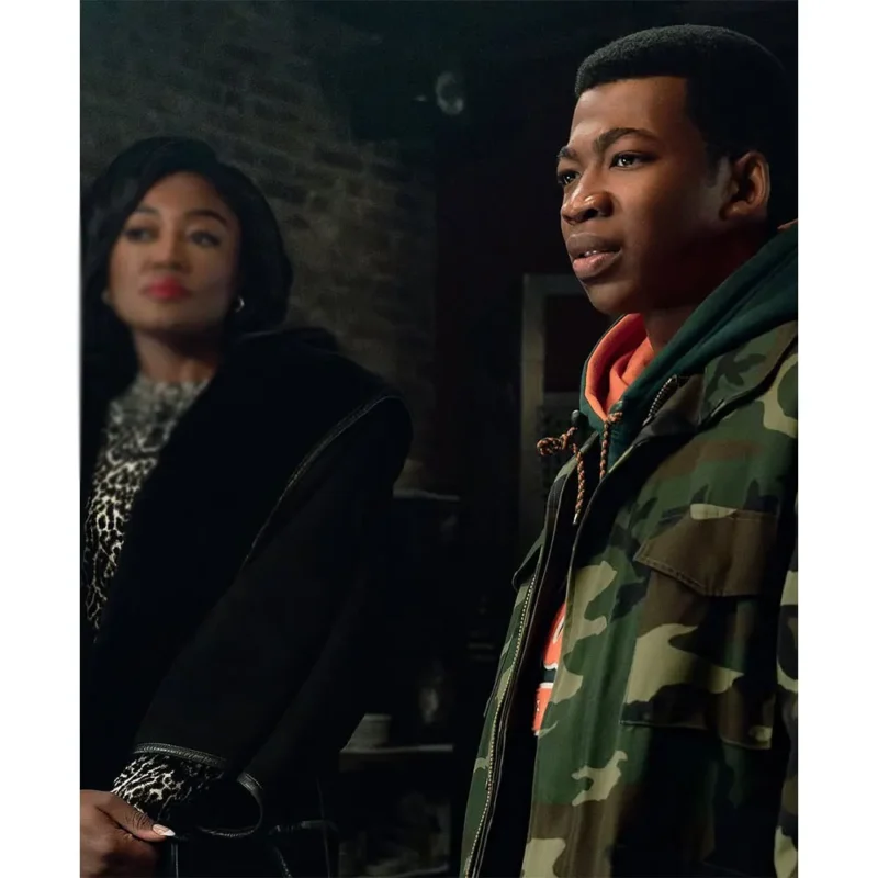 Power Book III Raising Kanan Tv Series S04 Kanan Stark Camouflage JacketPower Book III Raising Kanan Tv Series S04 Kanan Stark Camouflage Jacket