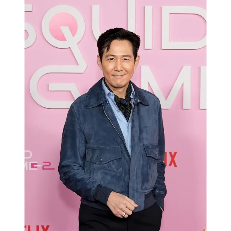 Squid Game S02 Seong Gi-hun Blue Suede Jacket