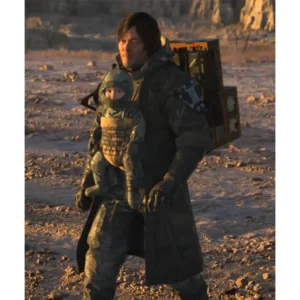 Death Stranding 2 Sam Porter Bridges Brown Leather Coat