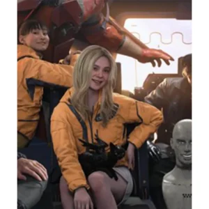 Elle Fanning Death Stranding 2 Tomorrow Orange Jacket