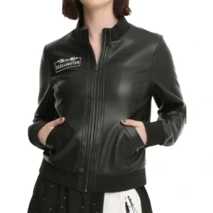 Jack Skellington Black Leather Jacket