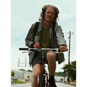Jesse Plemons Bugonia 2025 Teddy Grey Cotton Jacket