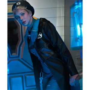 Léa Seydoux Deatht Stranding 2 Fragile Leather Hooded Coat