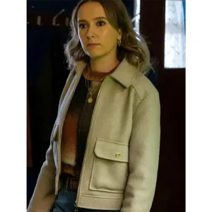 Rose Ayling Ellis TV Series Code Of Silence 2025 Alison Woods Suede Leather Jacket
