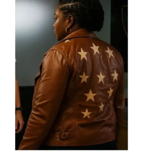Samira Parker Ballard S01 Brown Leather Jacket