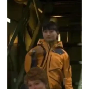 Shioli Kutsuna Death Stranding 2 Rainy Orange Jacket