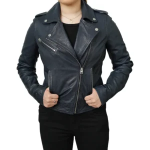 Women's Retro Motorcycle Jacket