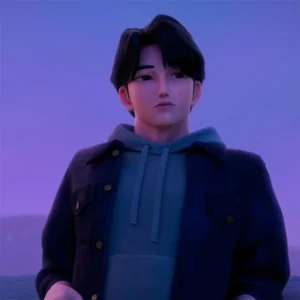 Movie KPop Demon Hunters Jinu Black Wool Jacket