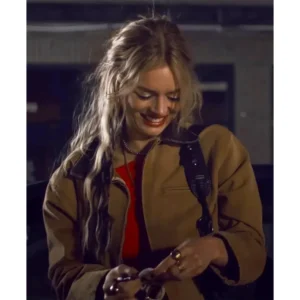 Samara Weaving Movie Eenie Meanie Edie Brown Cotton Jacket