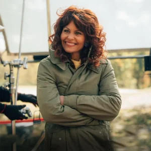 Candace Cameron Bure Unsung Hero Green Jacket For Sale